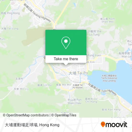 大埔運動場足球場地圖