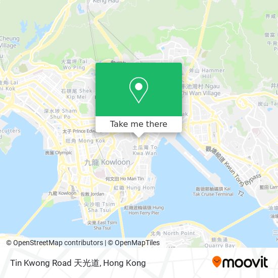 Tin Kwong Road 天光道 map