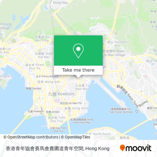 香港青年協會賽馬會農圃道青年空間地圖