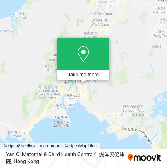 Yan Oi Maternal & Child Health Centre 仁愛母嬰健康院地圖