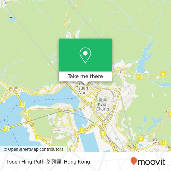 Tsuen Hing Path 荃興徑 map