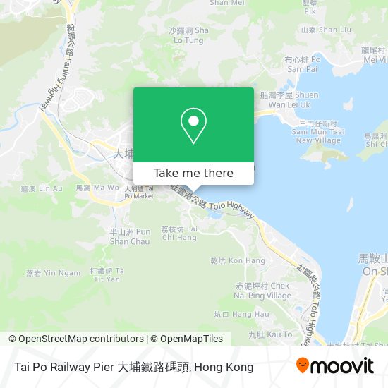 Tai Po Railway Pier 大埔鐵路碼頭地圖