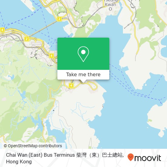 Chai Wan (East) Bus Terminus 柴灣（東）巴士總站 map