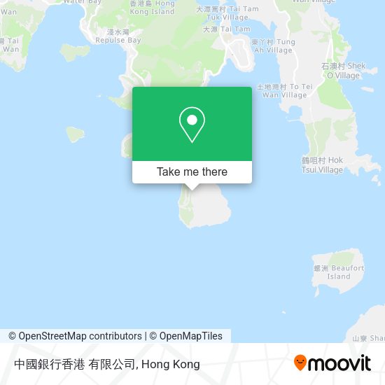 中國銀行香港 有限公司地圖