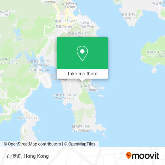 石澳道 map