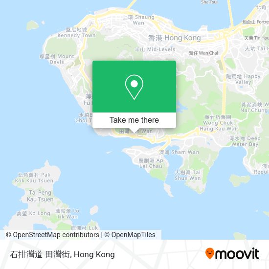 石排灣道 田灣街 map