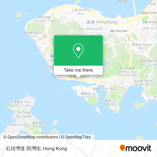 石排灣道 田灣街地圖