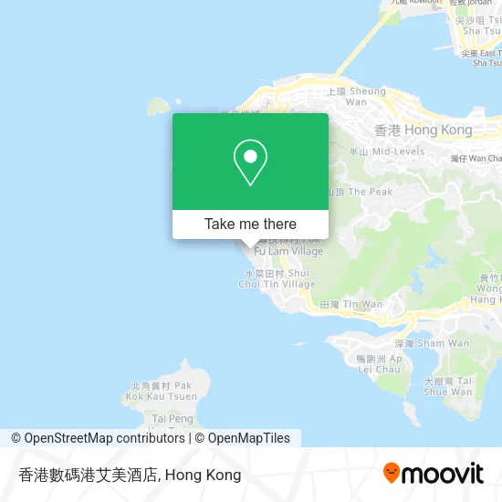 香港數碼港艾美酒店地圖