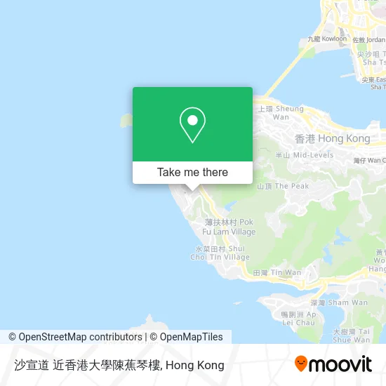沙宣道 近香港大學陳蕉琴樓 map