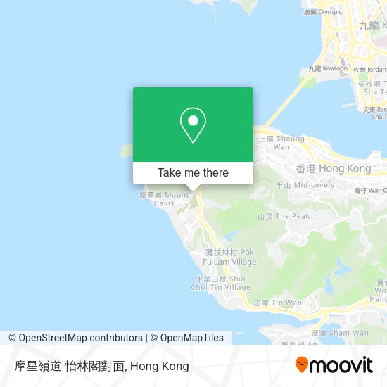 摩星嶺道 怡林閣對面 map