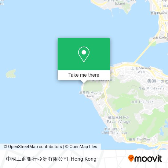 中國工商銀行亞洲有限公司地圖