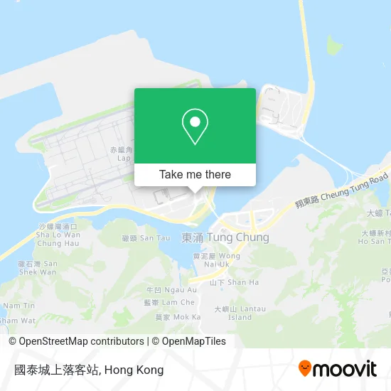 國泰城上落客站 map