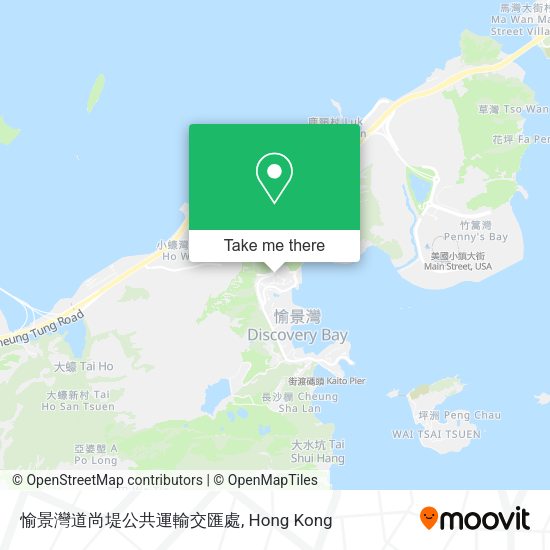 愉景灣道尚堤公共運輸交匯處地圖
