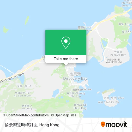 愉景灣道時峰對面 map