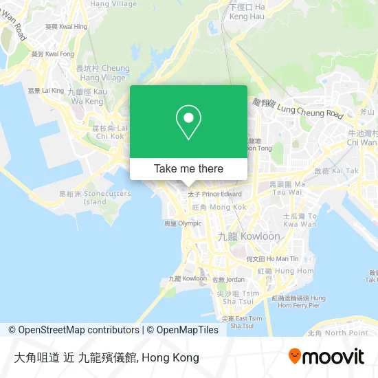 大角咀道 近 九龍殯儀館地圖