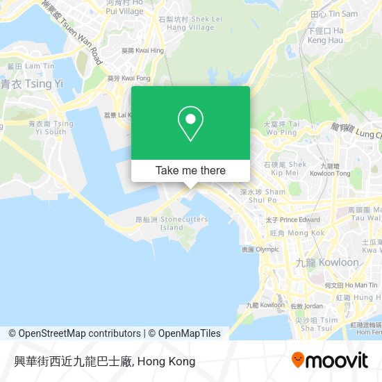 興華街西近九龍巴士廠地圖
