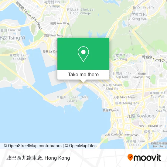 城巴西九龍車廠地圖