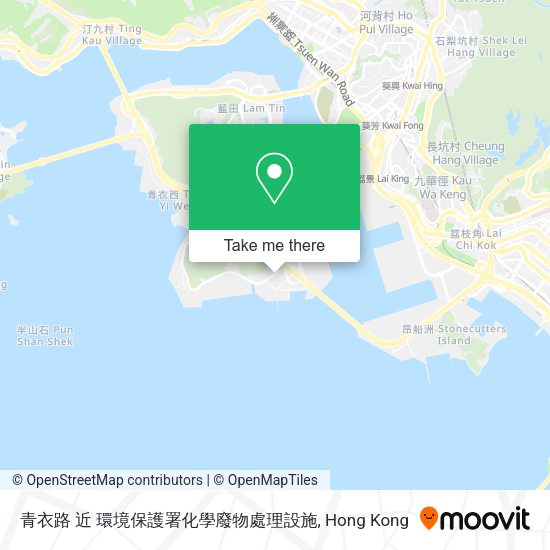 青衣路 近 環境保護署化學廢物處理設施地圖