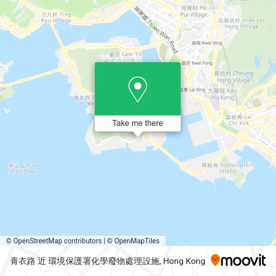 青衣路 近 環境保護署化學廢物處理設施地圖