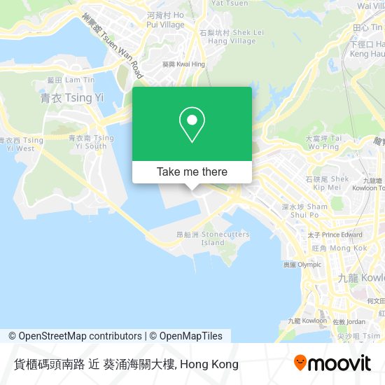 貨櫃碼頭南路 近 葵涌海關大樓地圖