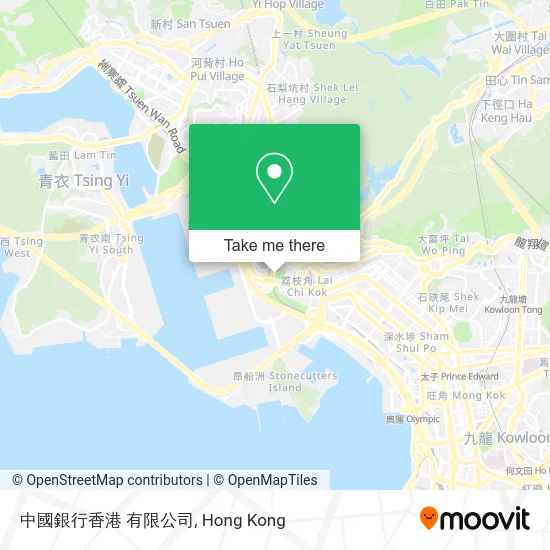 中國銀行香港 有限公司 map