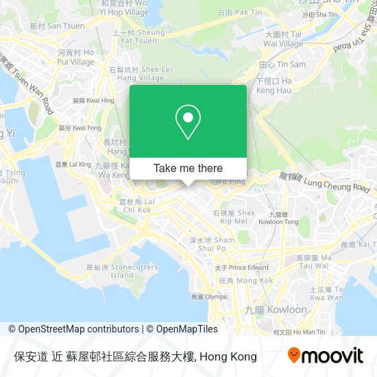 保安道 近 蘇屋邨社區綜合服務大樓地圖