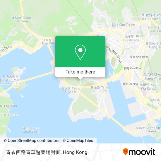 青衣西路青華遊樂場對面地圖