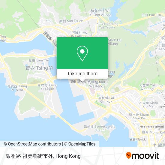 敬祖路 祖堯邨街市外地圖