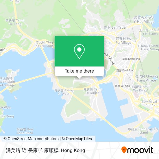 涌美路 近 長康邨 康順樓地圖