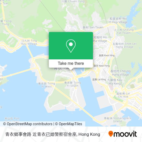 青衣鄉事會路 近青衣已婚警察宿舍座地圖