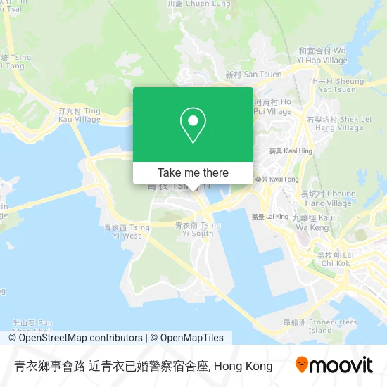 青衣鄉事會路 近青衣已婚警察宿舍座地圖