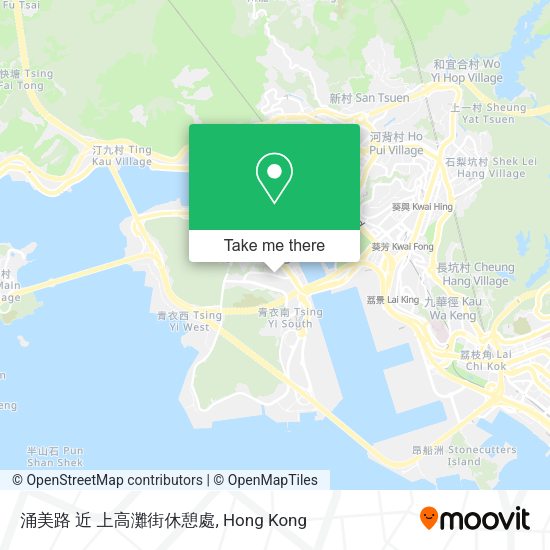 涌美路 近 上高灘街休憩處地圖