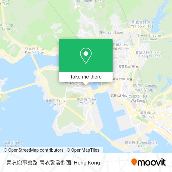 青衣鄉事會路 青衣警署對面地圖