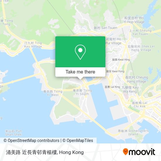 涌美路 近長青邨青楊樓地圖