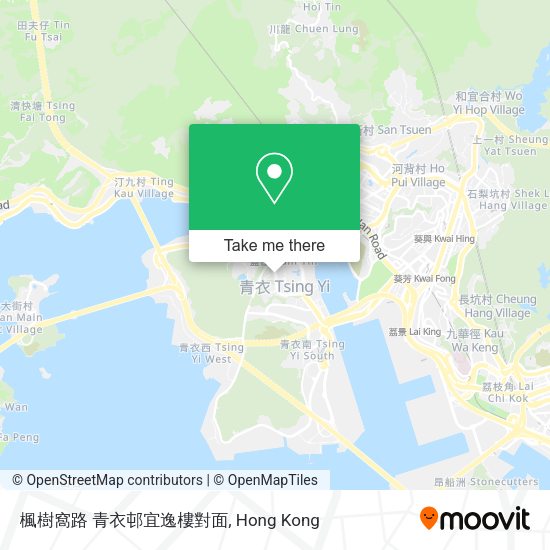 楓樹窩路 青衣邨宜逸樓對面 map