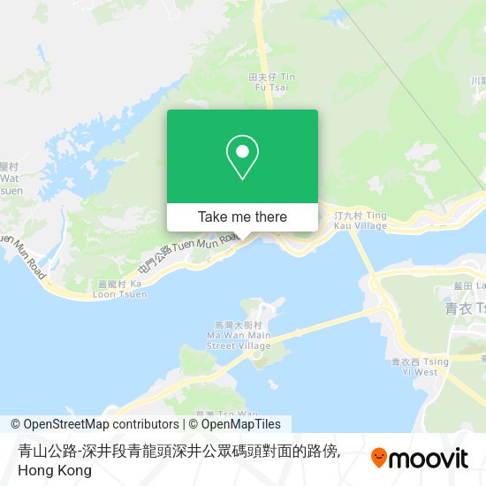 青山公路-深井段青龍頭深井公眾碼頭對面的路傍 map