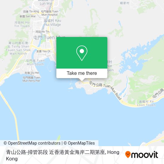 青山公路-掃管笏段 近香港黃金海岸二期第座地圖