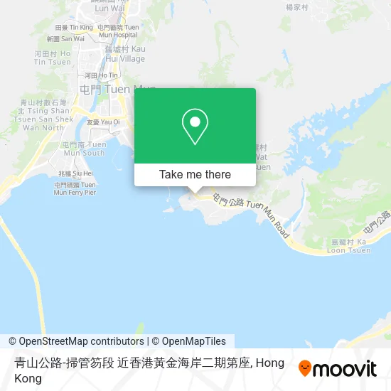 青山公路-掃管笏段 近香港黃金海岸二期第座地圖