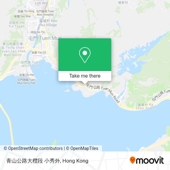 青山公路大欖段 小秀外地圖