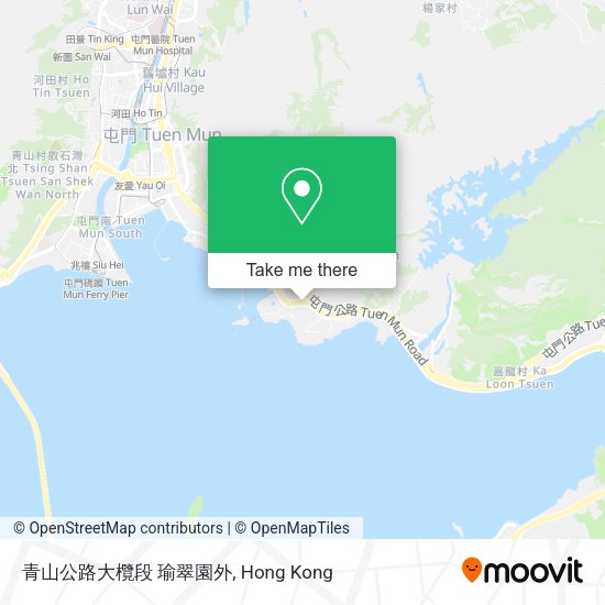 青山公路大欖段 瑜翠園外地圖