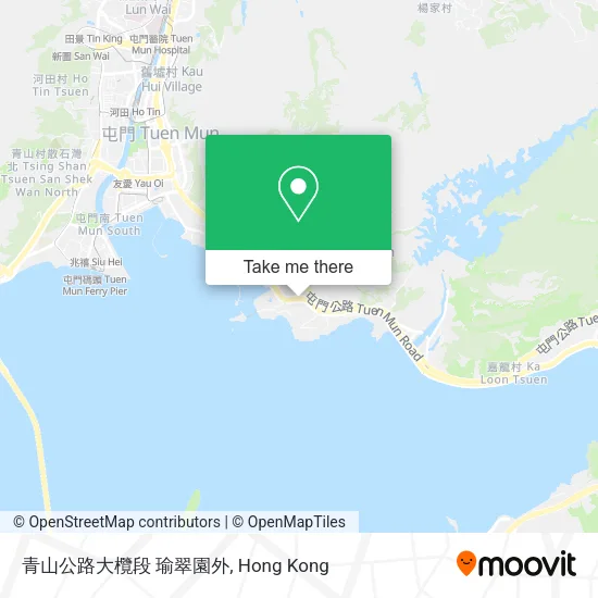 青山公路大欖段 瑜翠園外地圖
