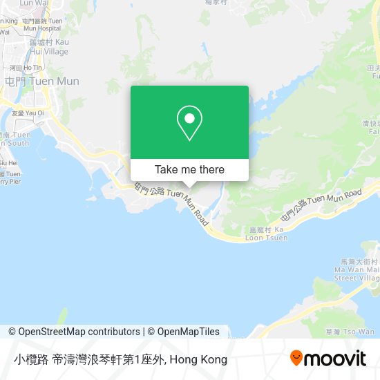小欖路 帝濤灣浪琴軒第1座外地圖