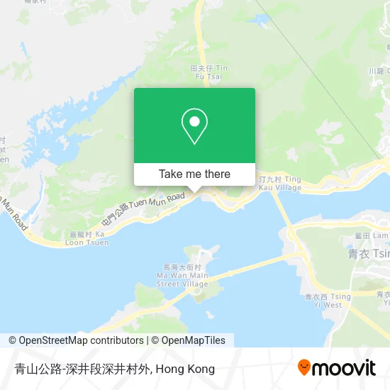 青山公路-深井段深井村外地圖