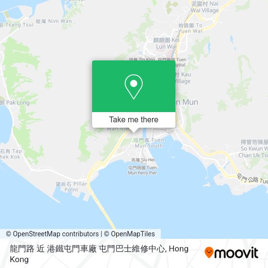 龍門路 近 港鐵屯門車廠 屯門巴士維修中心地圖