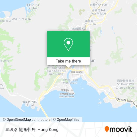 皇珠路 龍逸邨外地圖