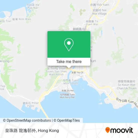 皇珠路 龍逸邨外地圖
