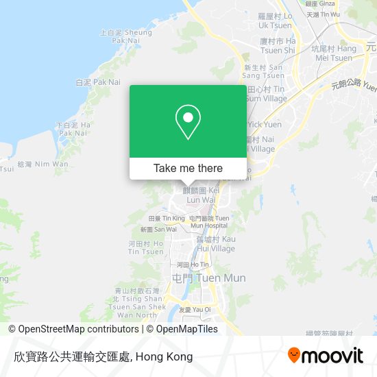 欣寶路公共運輸交匯處地圖