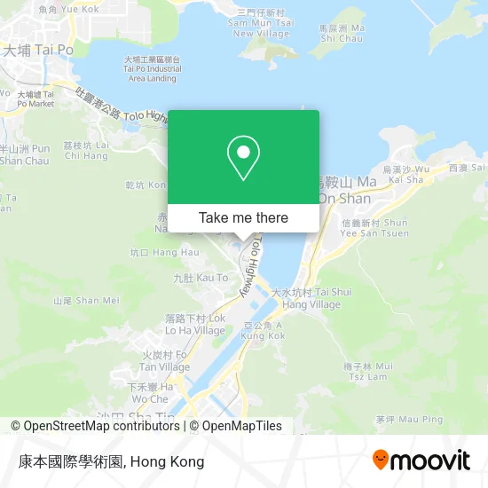 康本國際學術園 map