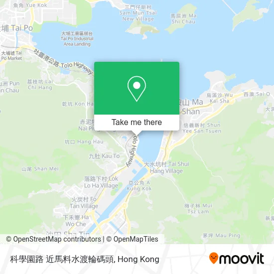 科學園路 近馬料水渡輪碼頭 map