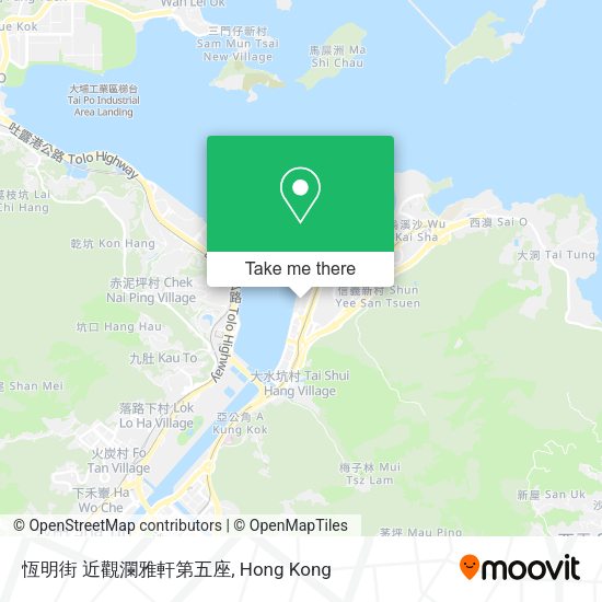 恆明街 近觀瀾雅軒第五座地圖